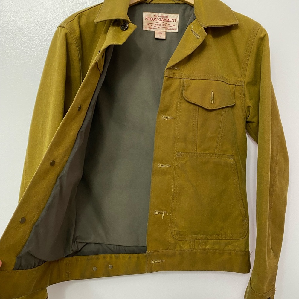 Filson tin cloth coat XS